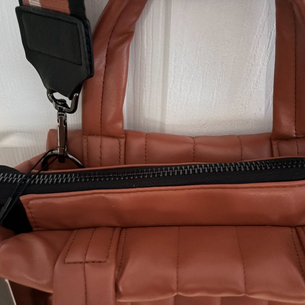 NWT Think Royln Faux Leather Tote / Removable Strap - Paxton (in Saddle) - Picture 5 of 6